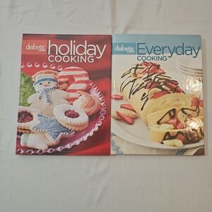 Lot of 2 diabetic living cookbooks for diabetics